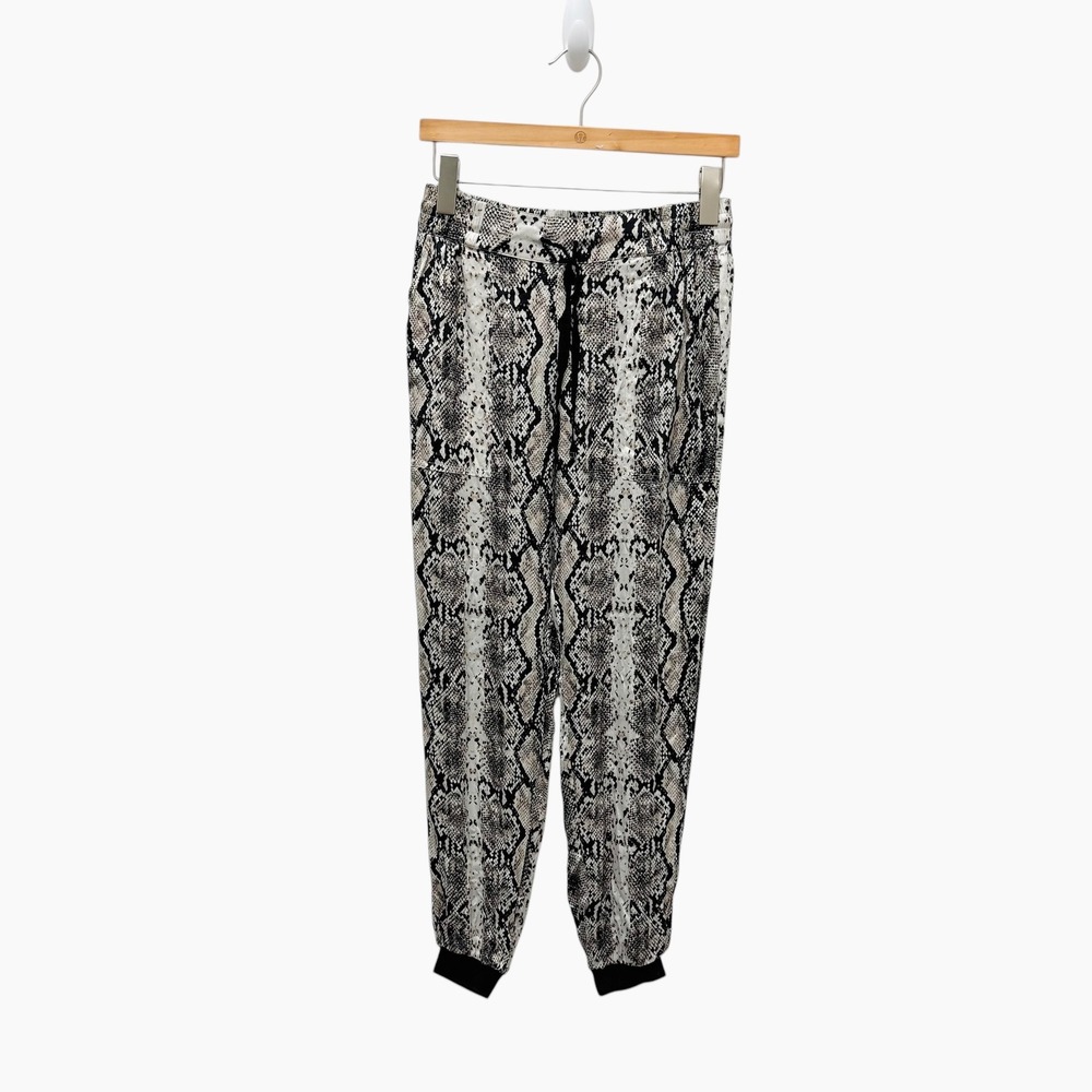 Cami NYC Snake Print Silk Blend Jogger Pants XS‎
